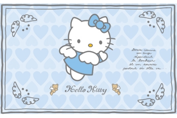 Hello Kitty可爱背景图片